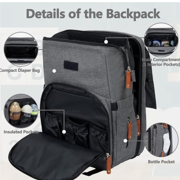 Baby Diaper bag backpack - Picture 4 of 7